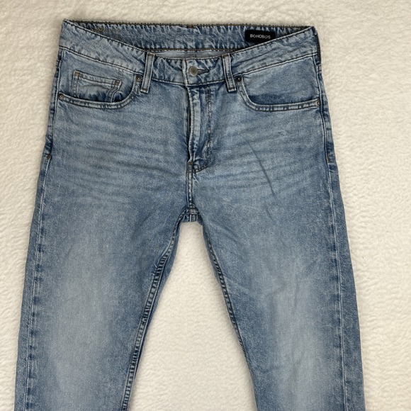 Bonobos All Season Mens Jeans Slim Fit Stretch 32x31 Light Blue - Picture 4 of 15